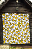 Beer Design Pattern Premium Quilt