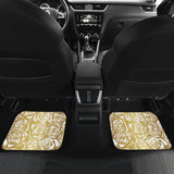 Rose Pattern Print Design 05 Front and Back Car Mats