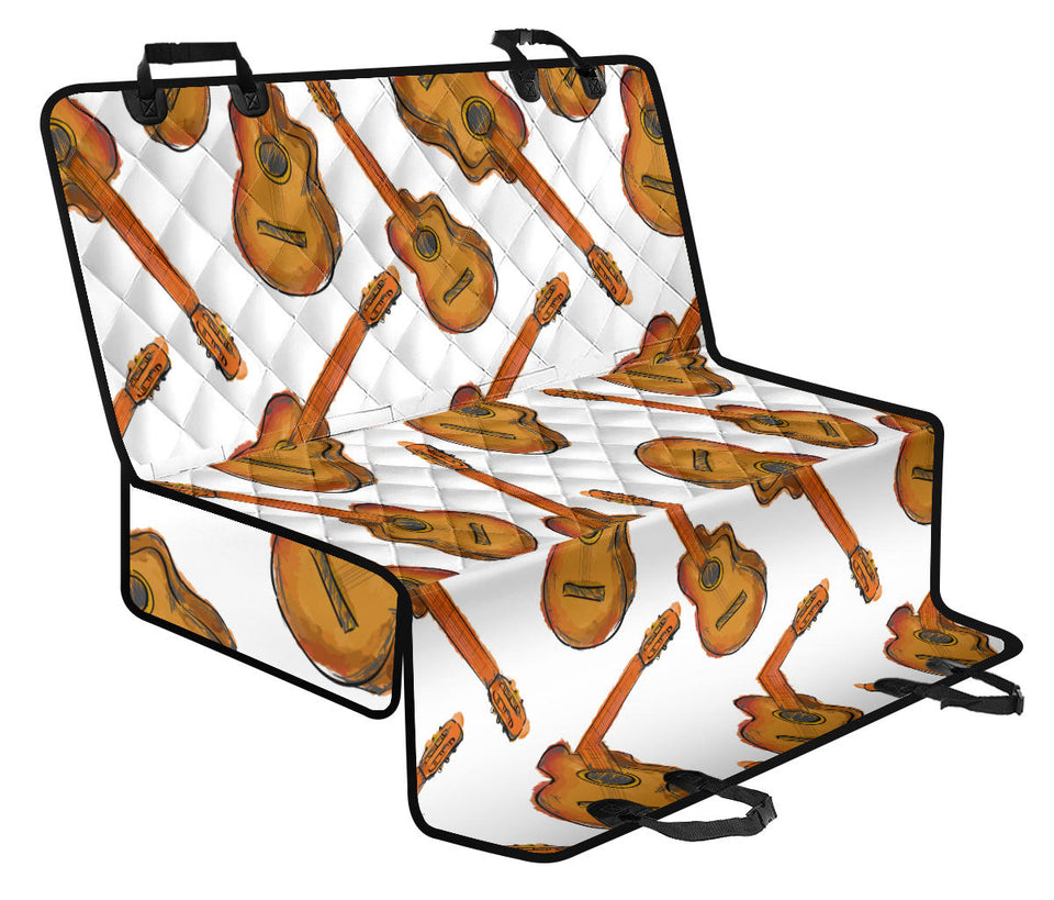 Paint Guitar Pattern Dog Car Seat Covers
