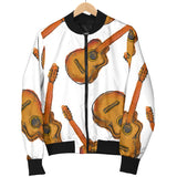 Paint Guitar Pattern Women'S Bomber Jacket