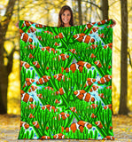 Clown Fish Pattern Print Design 01 Premium Blanket