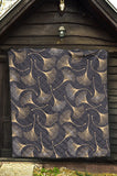 Gold Ginkgo Leaves Premium Quilt