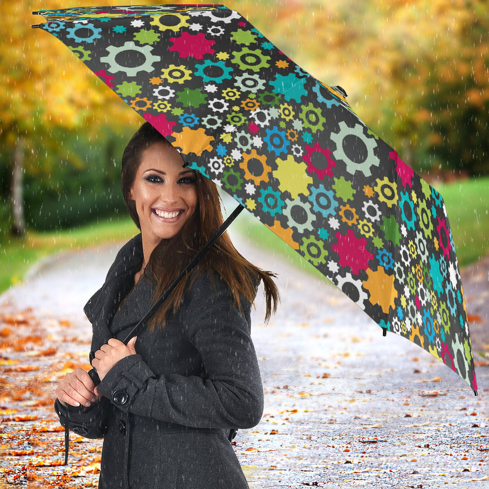 Gear Pattern Print Design 03 Umbrella