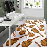 Paint Guitar Pattern Area Rug