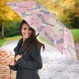 Japanese Crane Rose Pattern Umbrella