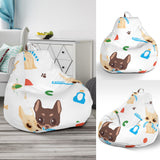 Cute Chihuahua Dog Pattern Bean Bag Cover