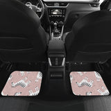 Cute Zebra Pattern Front And Back Car Mats