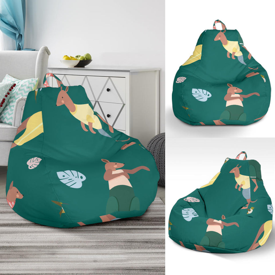 Kangaroo Leaves Pattern Bean Bag Cover