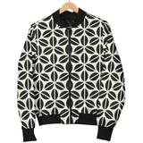 Coffee Bean Abstract Modern Pattern Women'S Bomber Jacket