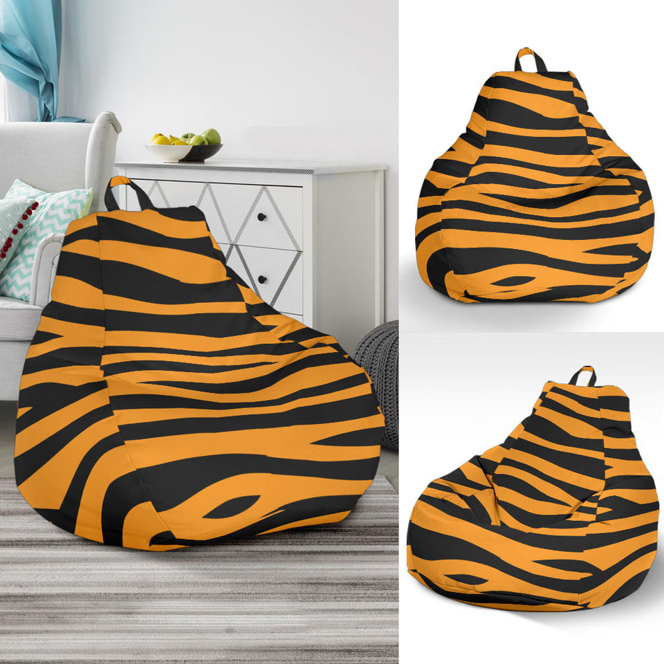 Bengal Tigers Skin Print Pattern Background Bean Bag Cover