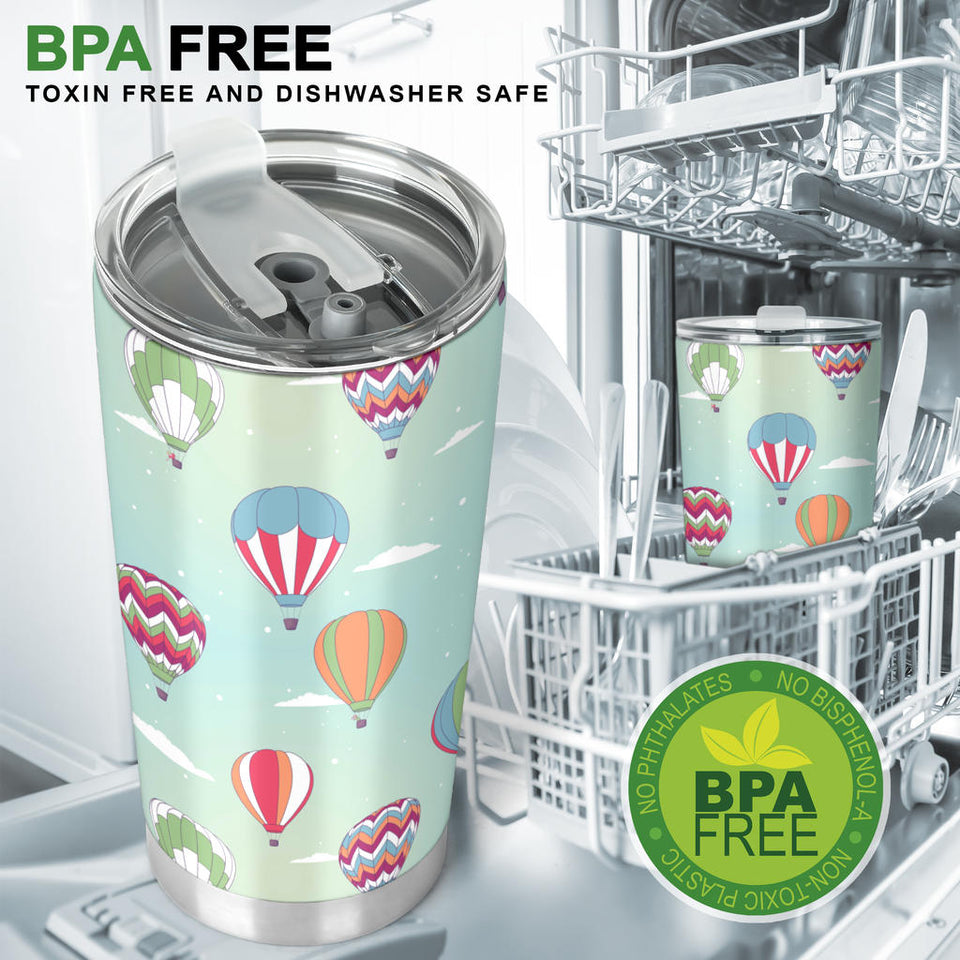 Hot Air Balloon Design Pattern Tumbler