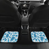 Coral Reef Pattern Print Design 01 Front and Back Car Mats