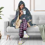 Windmill Tree Pattern Hooded Blanket