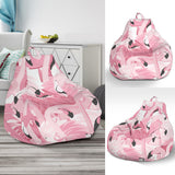 Pink Flamingos Pattern Background Bean Bag Cover
