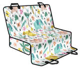 Cute Elephants Palm Tree Flower Butterfly Pattern Dog Car Seat Covers