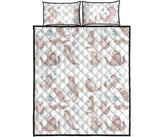 Cute sea otters pattern Quilt Bed Set