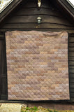 Brick Printed Pattern Print Design 01 Premium Quilt