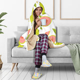 Guava Pattern Hooded Blanket