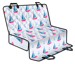 Sailboat Anchor Pattern Dog Car Seat Covers