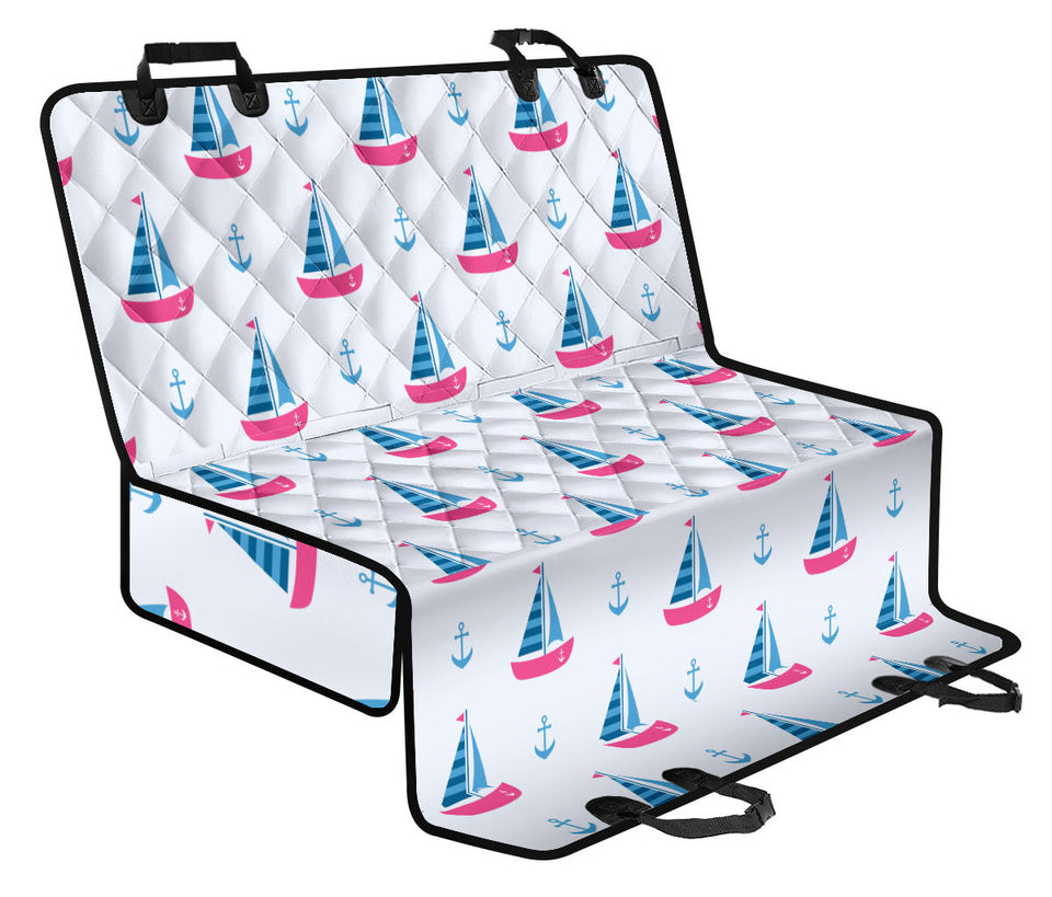 Sailboat Anchor Pattern Dog Car Seat Covers