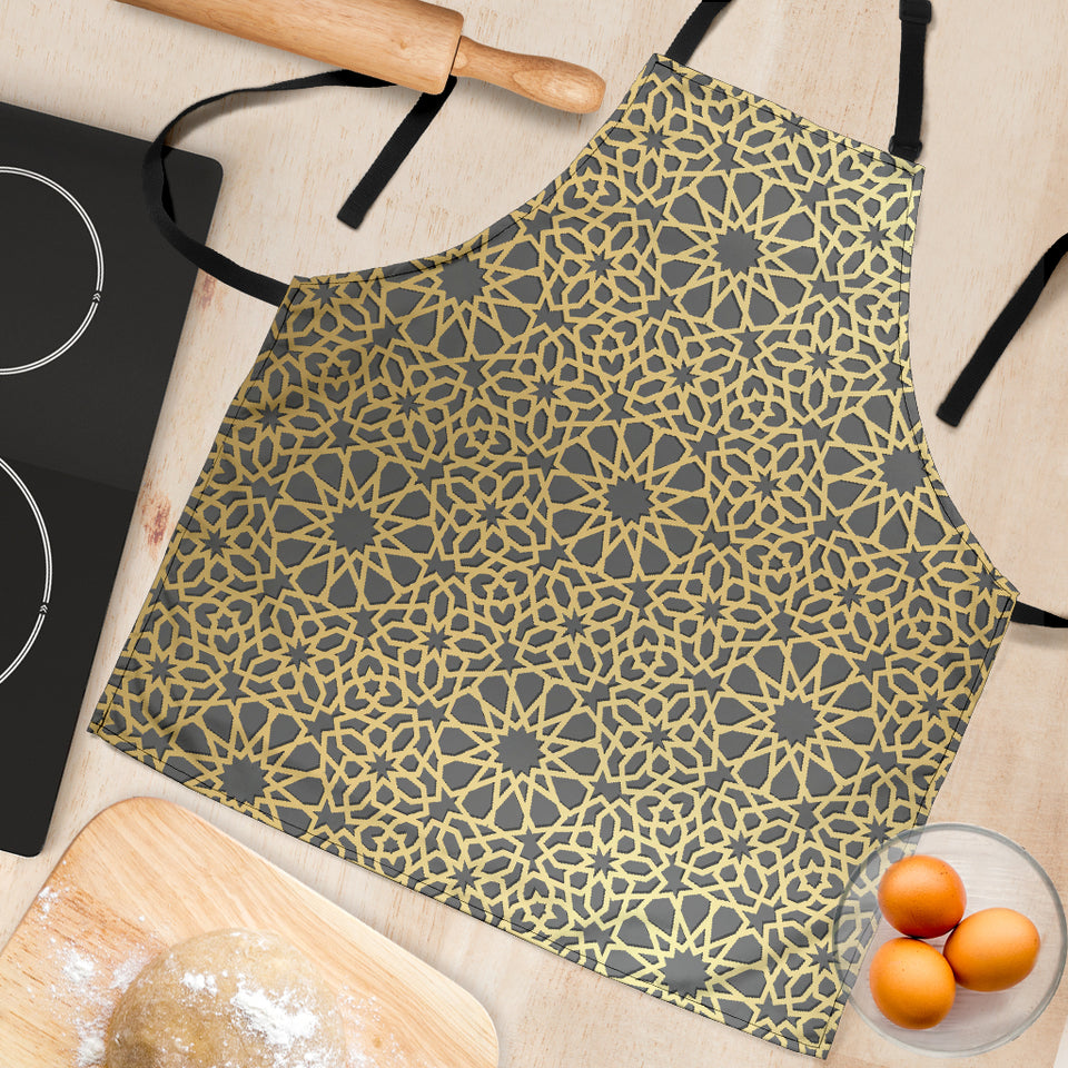 Arabic Star Gold Pattern Adjustable Apron