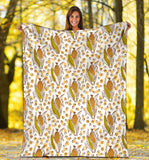 Corn Pattern Print Design 02 Premium Blanket