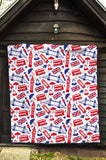British Pattern Print Design 01 Premium Quilt