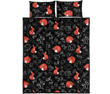 fox sleeping fox pattern Quilt Bed Set