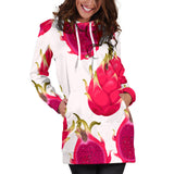 Dragon Fruits Design Pattern Women'S Hoodie Dress