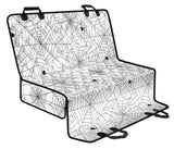 Spider Web Cobweb Pattern White Background Dog Car Seat Covers