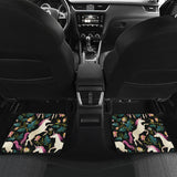 Unicorns Forest Background Front And Back Car Mats