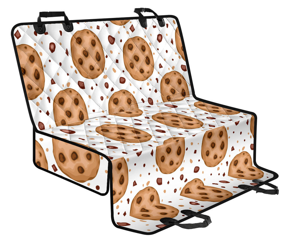 Chocolate Chip Cookie Pattern Dog Car Seat Covers