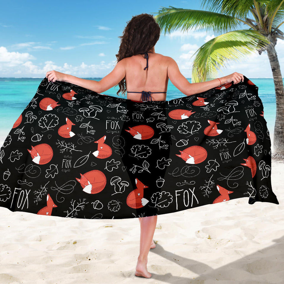 Fox Sleeping Fox Pattern Sarong