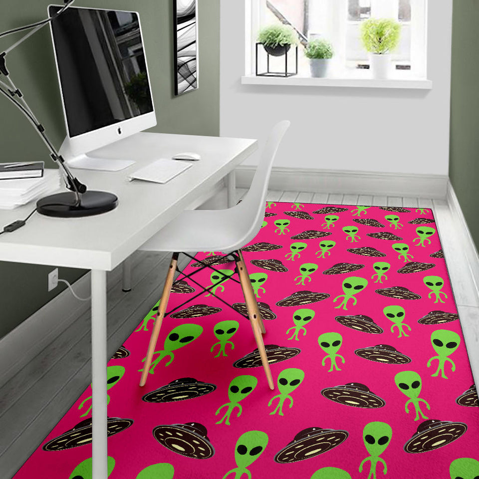 Alien Pattern Print Design 03 Area Rug