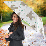 Cute Rhino Pattern Background Umbrella