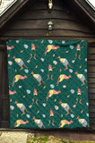 Kangaroo Leaves Pattern Premium Quilt
