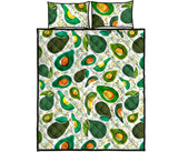 Avocado design pattern Quilt Bed Set