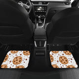 Chocolate Chip Cookie Pattern Front And Back Car Mats