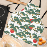 Bonsai Red Sun Japanese Pattern Adjustable Apron