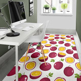 Passion Fruit Design Pattern Area Rug