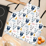 Cute Sleeping Sheep Moon Cloud Pattern Adjustable Apron
