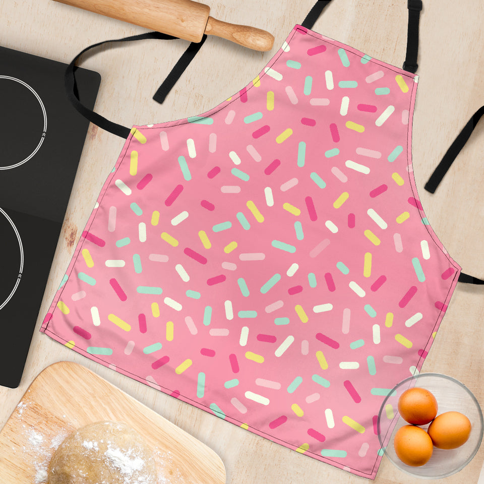 Pink Donut Glaze Candy Pattern Adjustable Apron