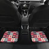British Pattern Print Design 05 Front and Back Car Mats