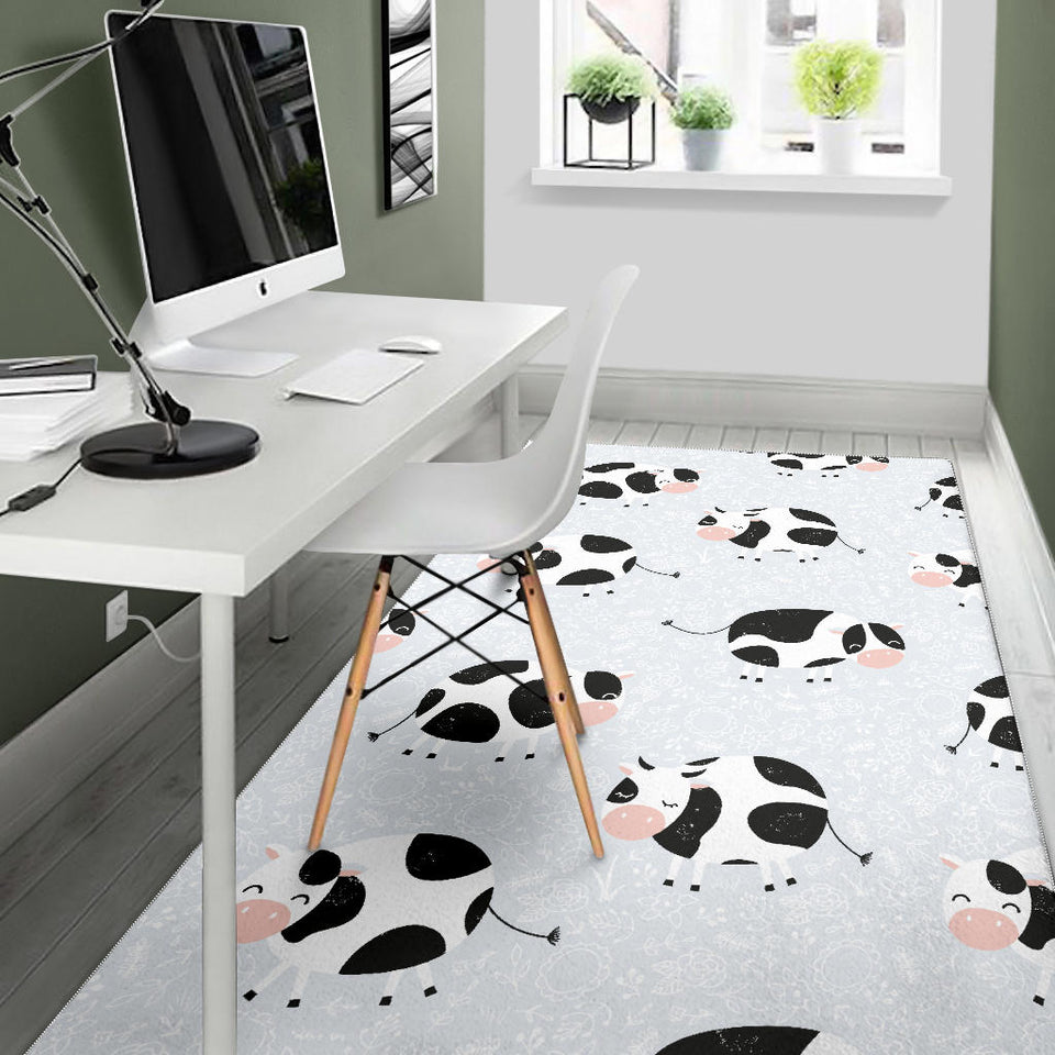 Cute Cows Pattern Area Rug
