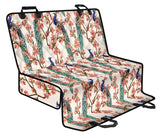 Peacock Tropical Flower Pattern Dog Car Seat Covers