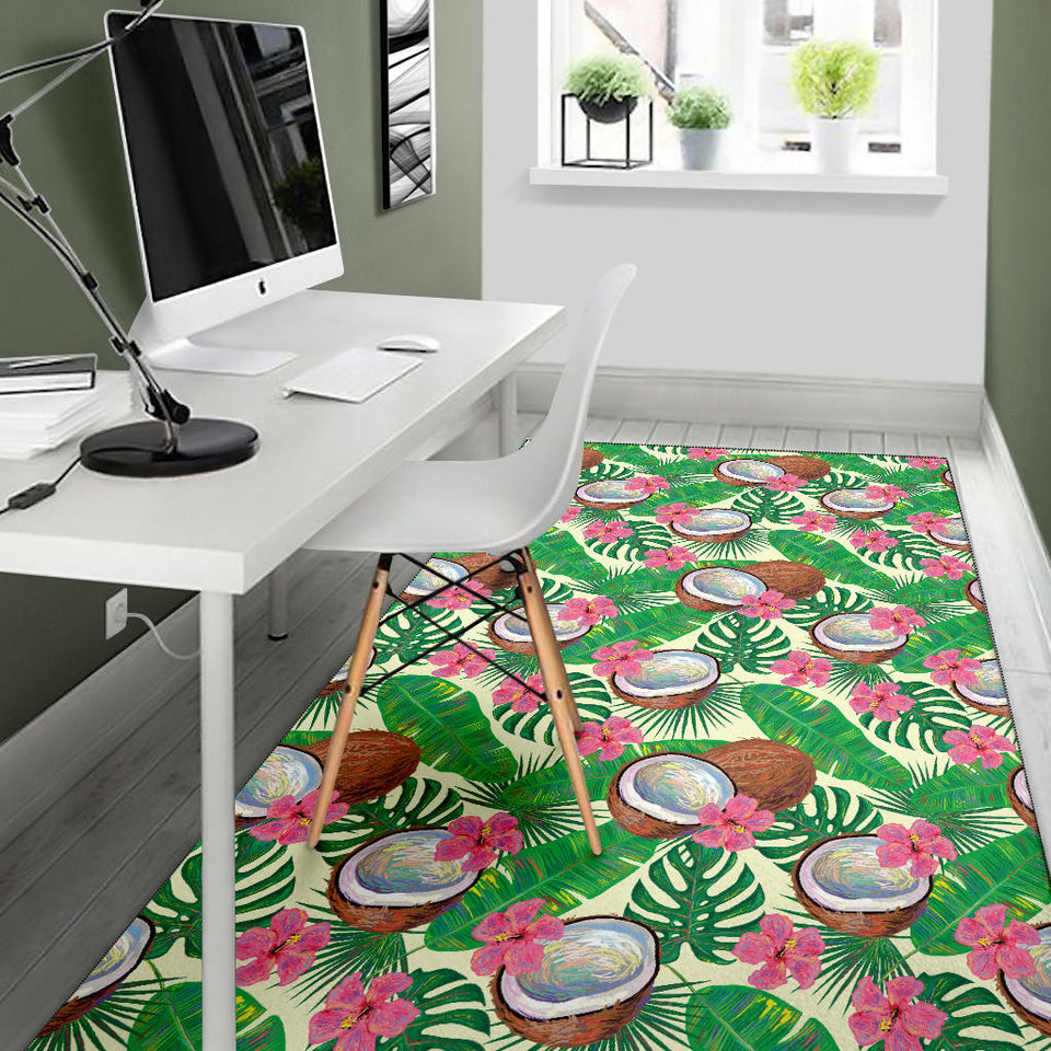Coconut Pattern Print Design 01 Area Rug