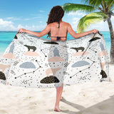 Polar Bears Star Poka Dot Pattern Sarong