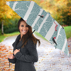 Crows Christmas Hat Scarf Umbrella