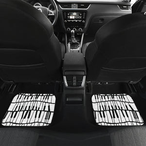 Piano Pattern Print Design 03 Front and Back Car Mats