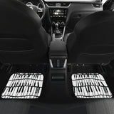 Piano Pattern Print Design 03 Front and Back Car Mats